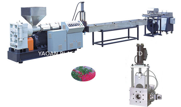 PP, PE, ABS, PC, PMMA Plastic Recycling Pellet Machine For Granular High Precision
