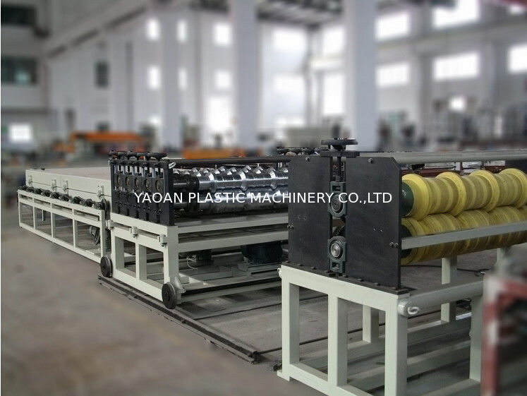 PVC Colorful Plastic Roof Tile Machine Roof Tiling Equipment Double Screw Extruder